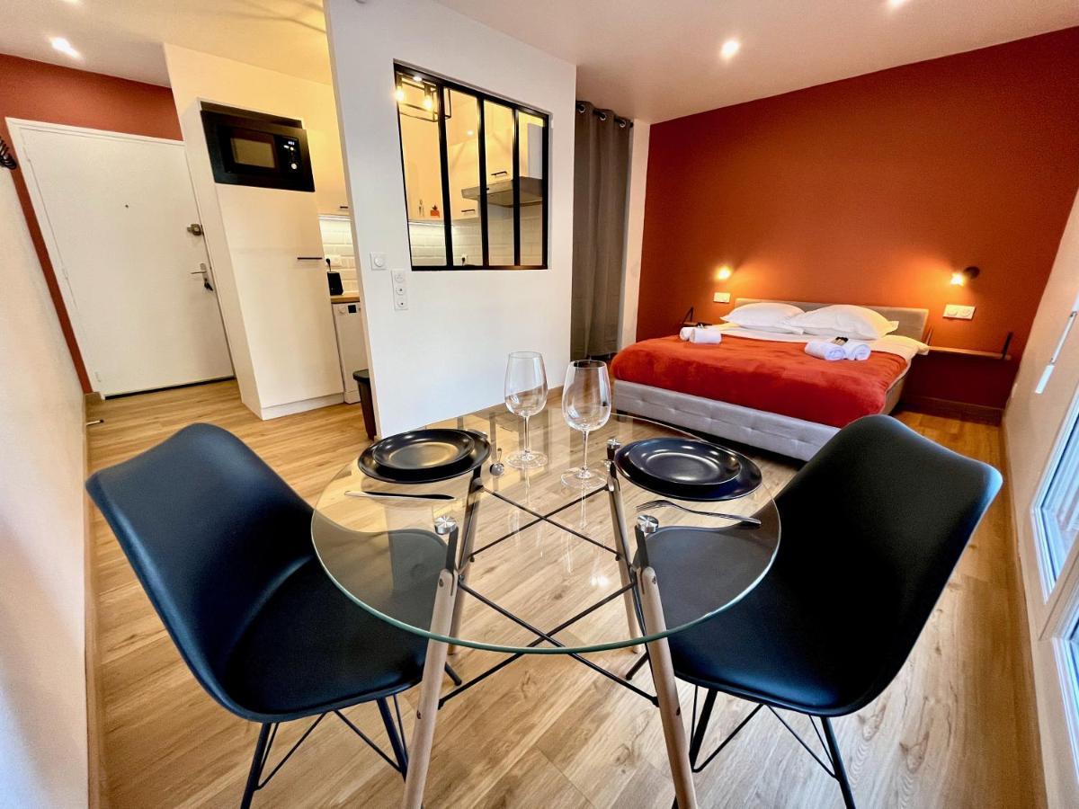 Studio Avec Grande Terrasse Et Parking Privatifs Caen Kültér fotó
