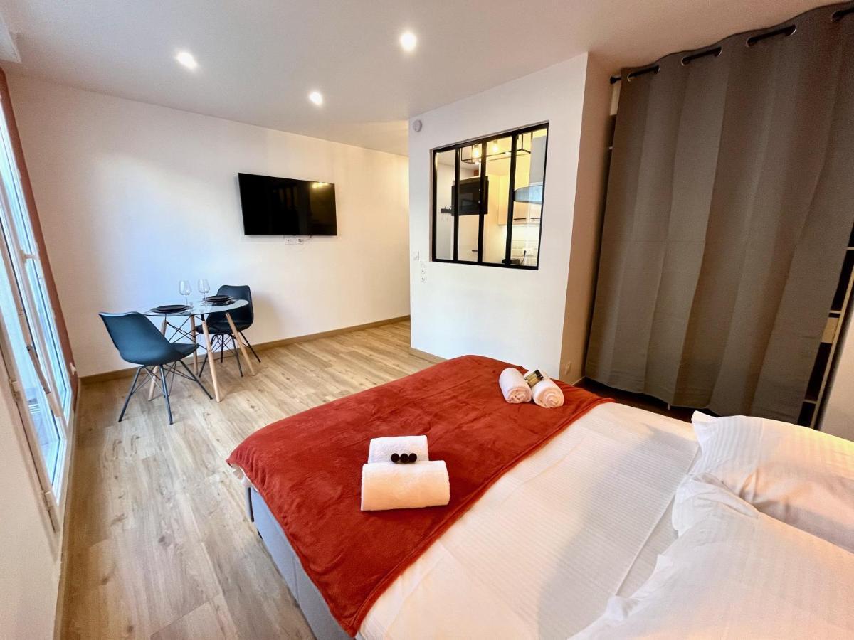Studio Avec Grande Terrasse Et Parking Privatifs Caen Kültér fotó